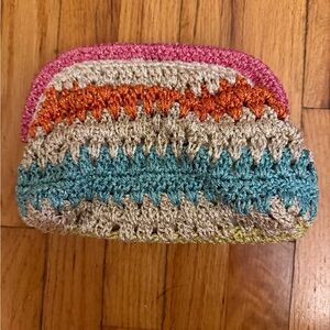 Shiraleah Multi-Color Crochet Clutch